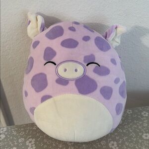 Squishmallows Purple and Cream Stuffed Animal